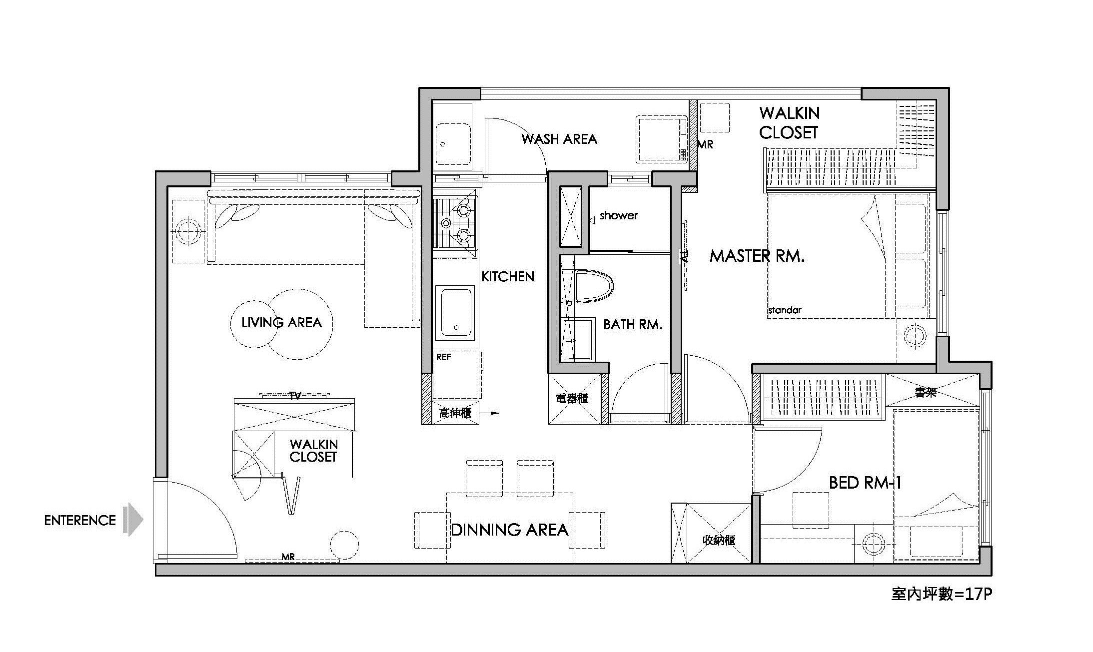 17坪新成屋(5年以下)＿北歐風案例圖片＿橙白室內裝修設計工程有限公司＿橙白_17之23