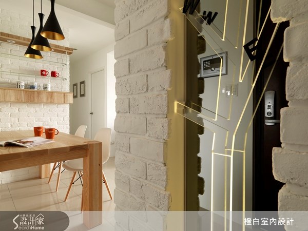 18坪新成屋(5年以下)＿北歐風玄關案例圖片＿橙白室內裝修設計工程有限公司＿橙白_18之3