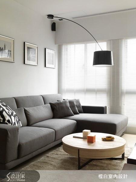 18坪新成屋(5年以下)＿北歐風客廳案例圖片＿橙白室內裝修設計工程有限公司＿橙白_18之5