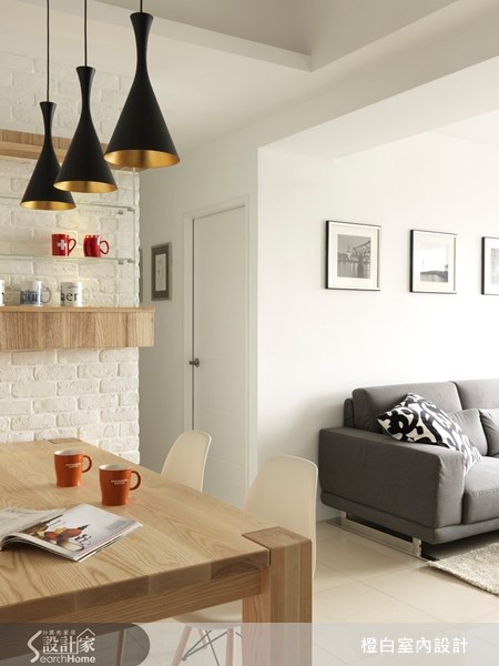 18坪新成屋(5年以下)＿北歐風餐廳案例圖片＿橙白室內裝修設計工程有限公司＿橙白_18之6