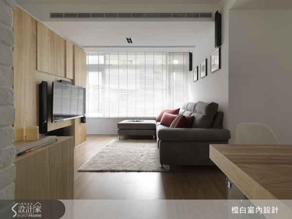 22坪老屋(16~30年)＿北歐風客廳案例圖片＿橙白室內裝修設計工程有限公司＿橙白_20之22