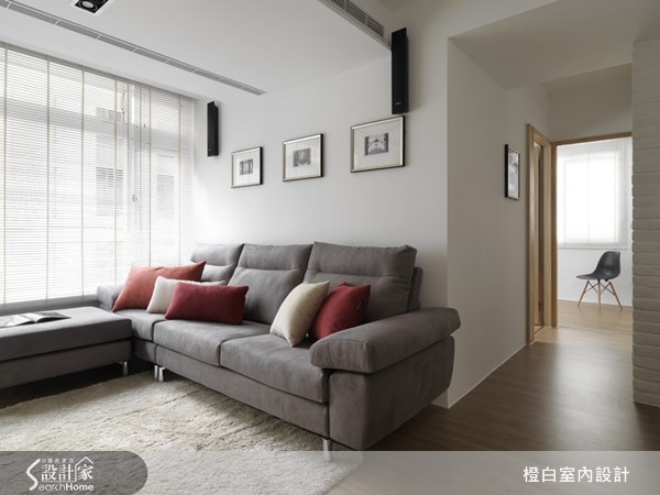 22坪老屋(16~30年)＿北歐風客廳案例圖片＿橙白室內裝修設計工程有限公司＿橙白_20之9