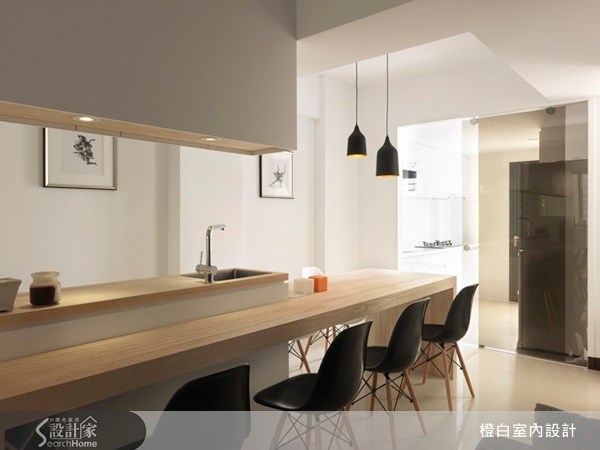 32坪新成屋(5年以下)＿現代風吧檯案例圖片＿橙白室內裝修設計工程有限公司＿橙白_22之11