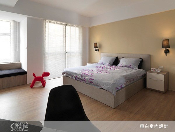 32坪新成屋(5年以下)＿現代風臥室案例圖片＿橙白室內裝修設計工程有限公司＿橙白_22之17