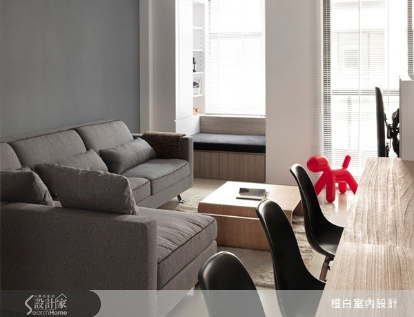 32坪新成屋(5年以下)＿現代風客廳案例圖片＿橙白室內裝修設計工程有限公司＿橙白_22之6