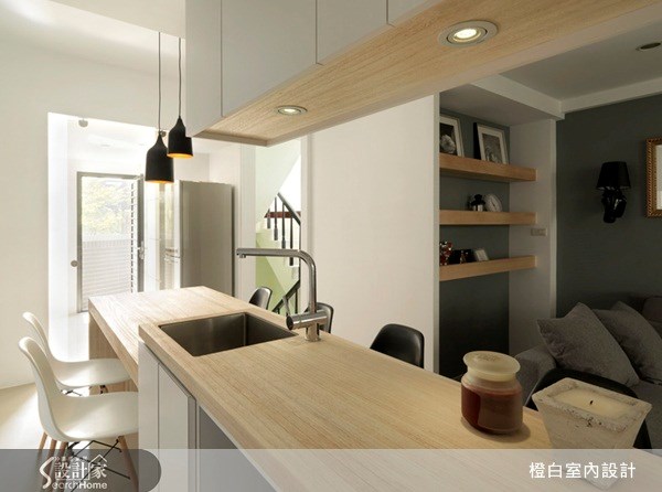 32坪新成屋(5年以下)＿現代風吧檯案例圖片＿橙白室內裝修設計工程有限公司＿橙白_22之10