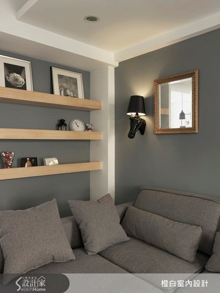 32坪新成屋(5年以下)＿現代風客廳案例圖片＿橙白室內裝修設計工程有限公司＿橙白_22之4