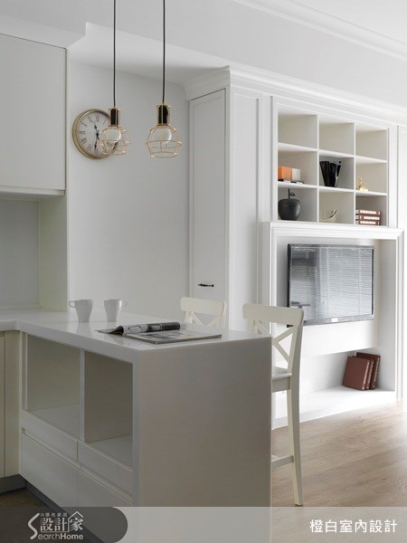 18坪新成屋(5年以下)＿美式風吧檯案例圖片＿橙白室內裝修設計工程有限公司＿橙白_23之9