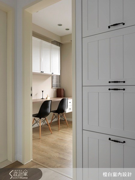 18坪新成屋(5年以下)＿美式風玄關案例圖片＿橙白室內裝修設計工程有限公司＿橙白_23之11