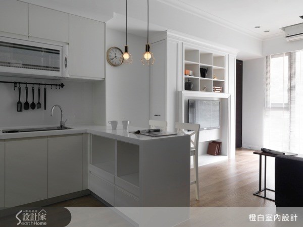 18坪新成屋(5年以下)＿美式風廚房案例圖片＿橙白室內裝修設計工程有限公司＿橙白_23之7