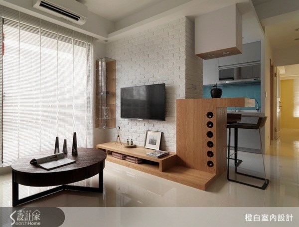 18坪新成屋(5年以下)＿北歐風客廳案例圖片＿橙白室內裝修設計工程有限公司＿橙白_26之8