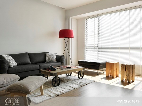 38坪中古屋(5~15年)＿北歐風客廳案例圖片＿橙白室內裝修設計工程有限公司＿橙白_28桃園竹城橫岡之4