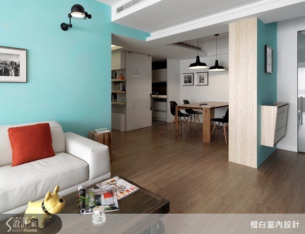 37坪中古屋(5~15年)＿現代風客廳案例圖片＿橙白室內裝修設計工程有限公司＿橙白_30松華村之6
