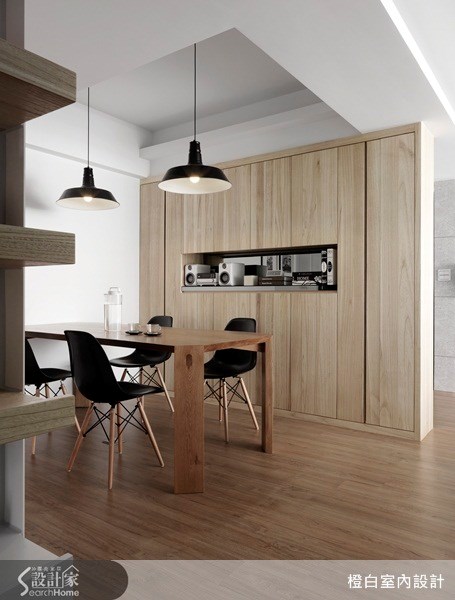 37坪中古屋(5~15年)＿現代風餐廳案例圖片＿橙白室內裝修設計工程有限公司＿橙白_30松華村之8