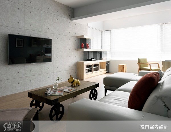 37坪中古屋(5~15年)＿現代風客廳案例圖片＿橙白室內裝修設計工程有限公司＿橙白_30松華村之2