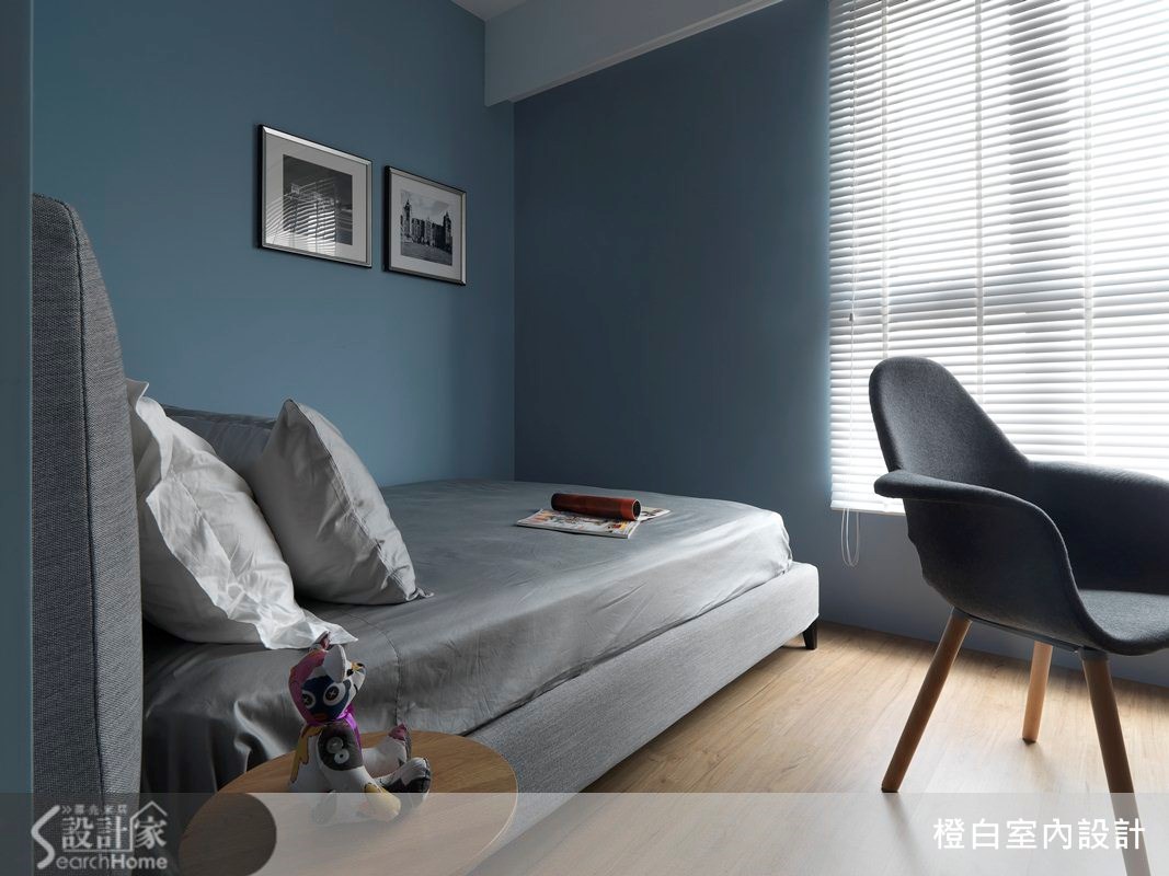14坪新成屋(5年以下)＿簡約風臥室案例圖片＿橙白室內裝修設計工程有限公司＿橙白_34京美術之17