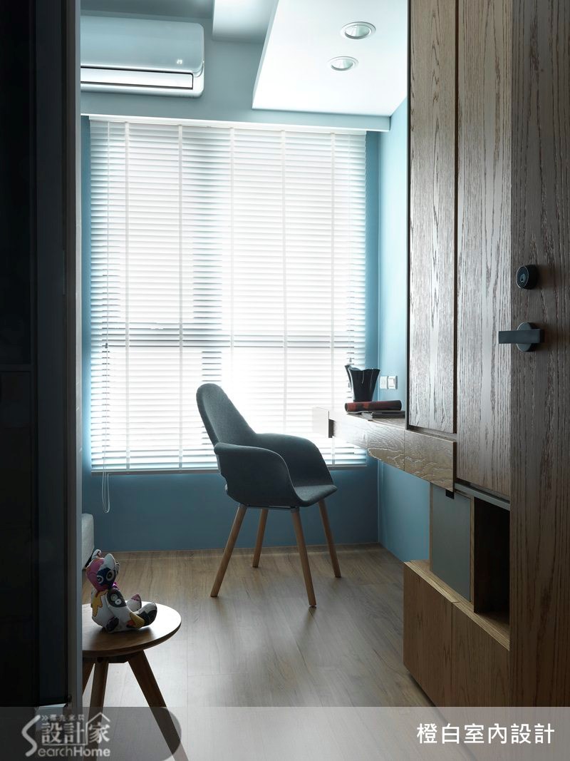 14坪新成屋(5年以下)＿簡約風臥室案例圖片＿橙白室內裝修設計工程有限公司＿橙白_34京美術之15