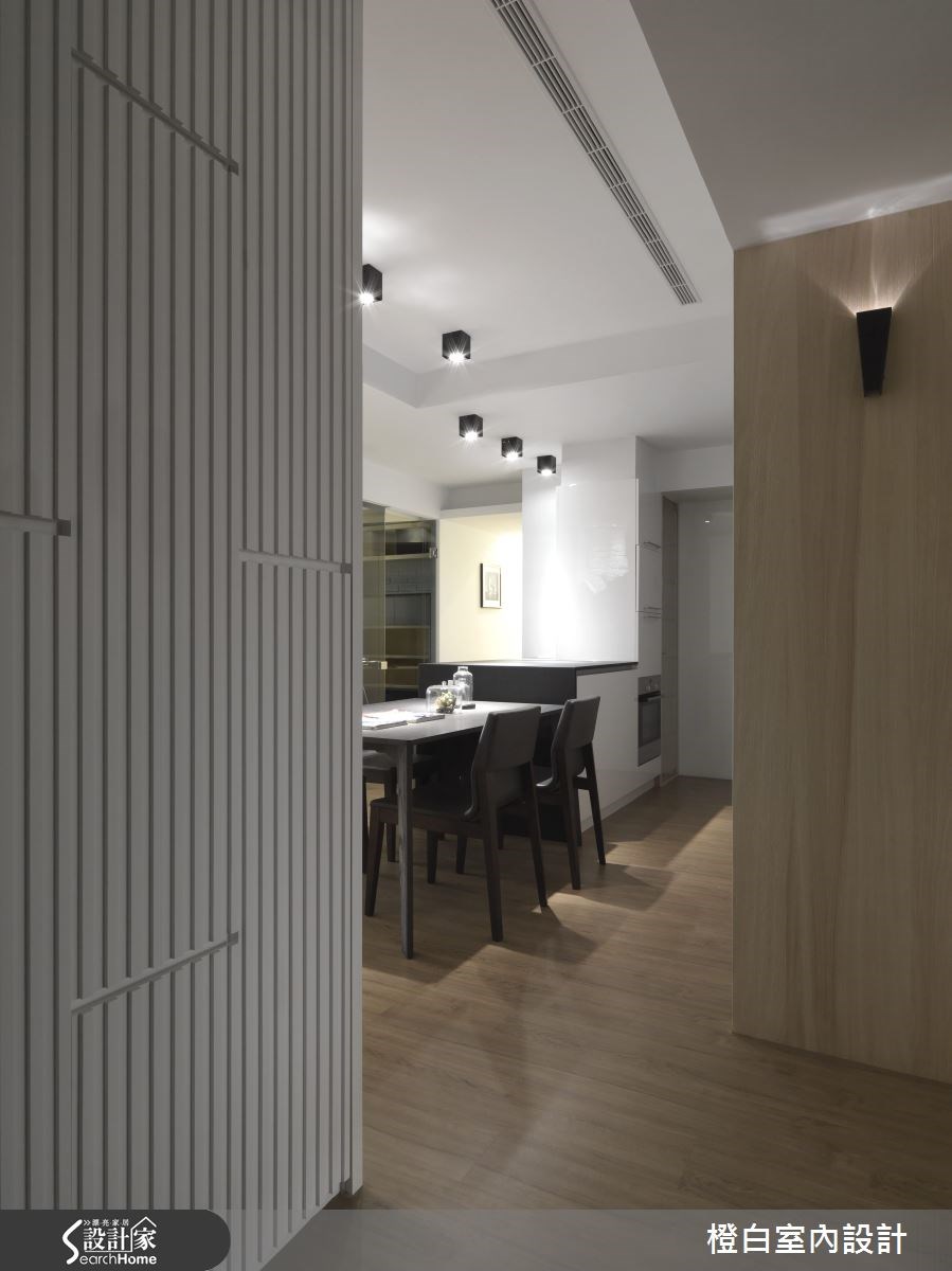 30坪新成屋(5年以下)＿簡約風走廊案例圖片＿橙白室內裝修設計工程有限公司＿橙白_36永鼎國璽之4