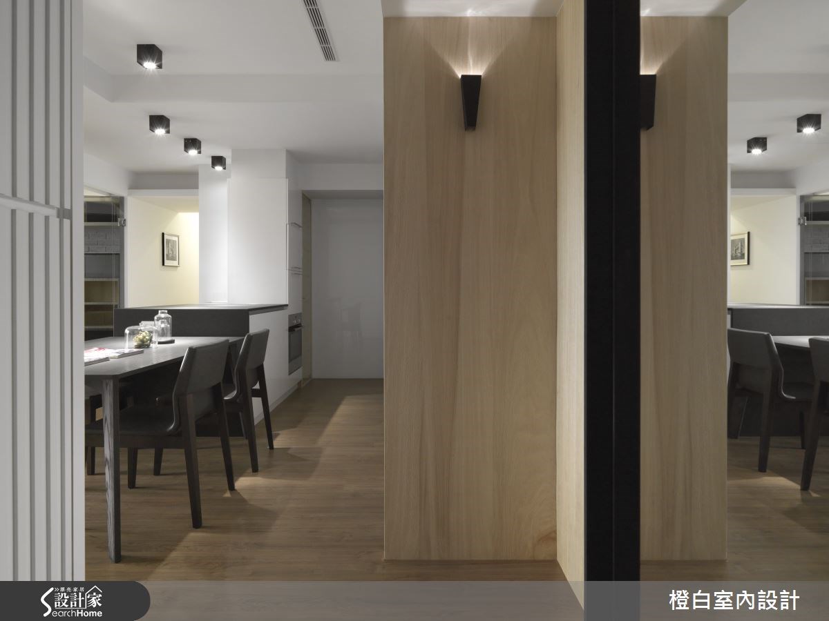 30坪新成屋(5年以下)＿簡約風走廊案例圖片＿橙白室內裝修設計工程有限公司＿橙白_36永鼎國璽之5