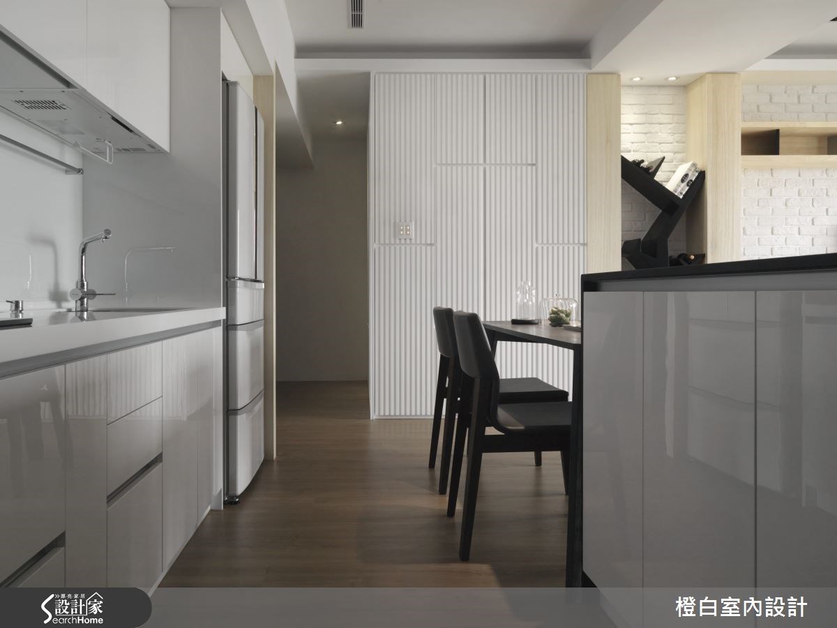 30坪新成屋(5年以下)＿簡約風廚房案例圖片＿橙白室內裝修設計工程有限公司＿橙白_36永鼎國璽之22