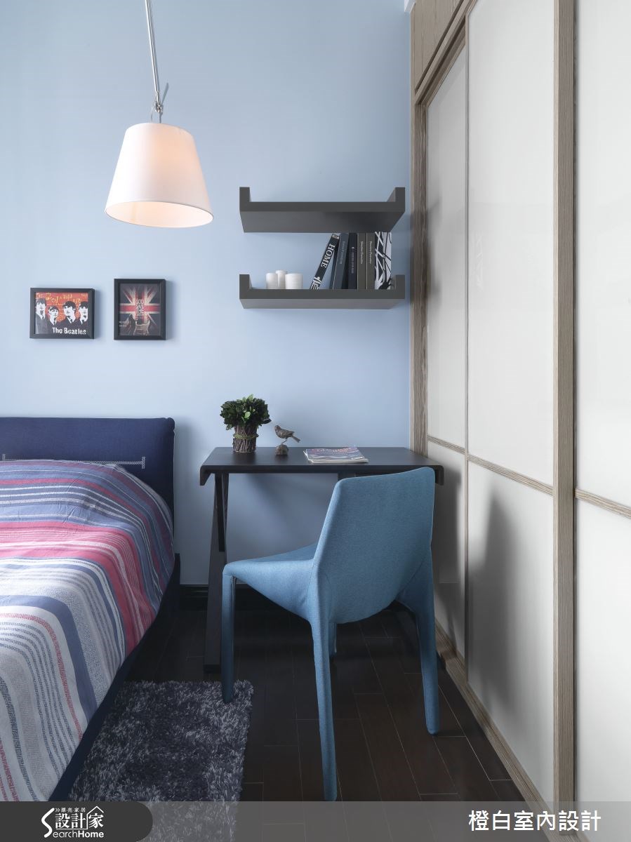 35坪新成屋(5年以下)＿混搭風臥室案例圖片＿橙白室內裝修設計工程有限公司＿橙白_37海德之17