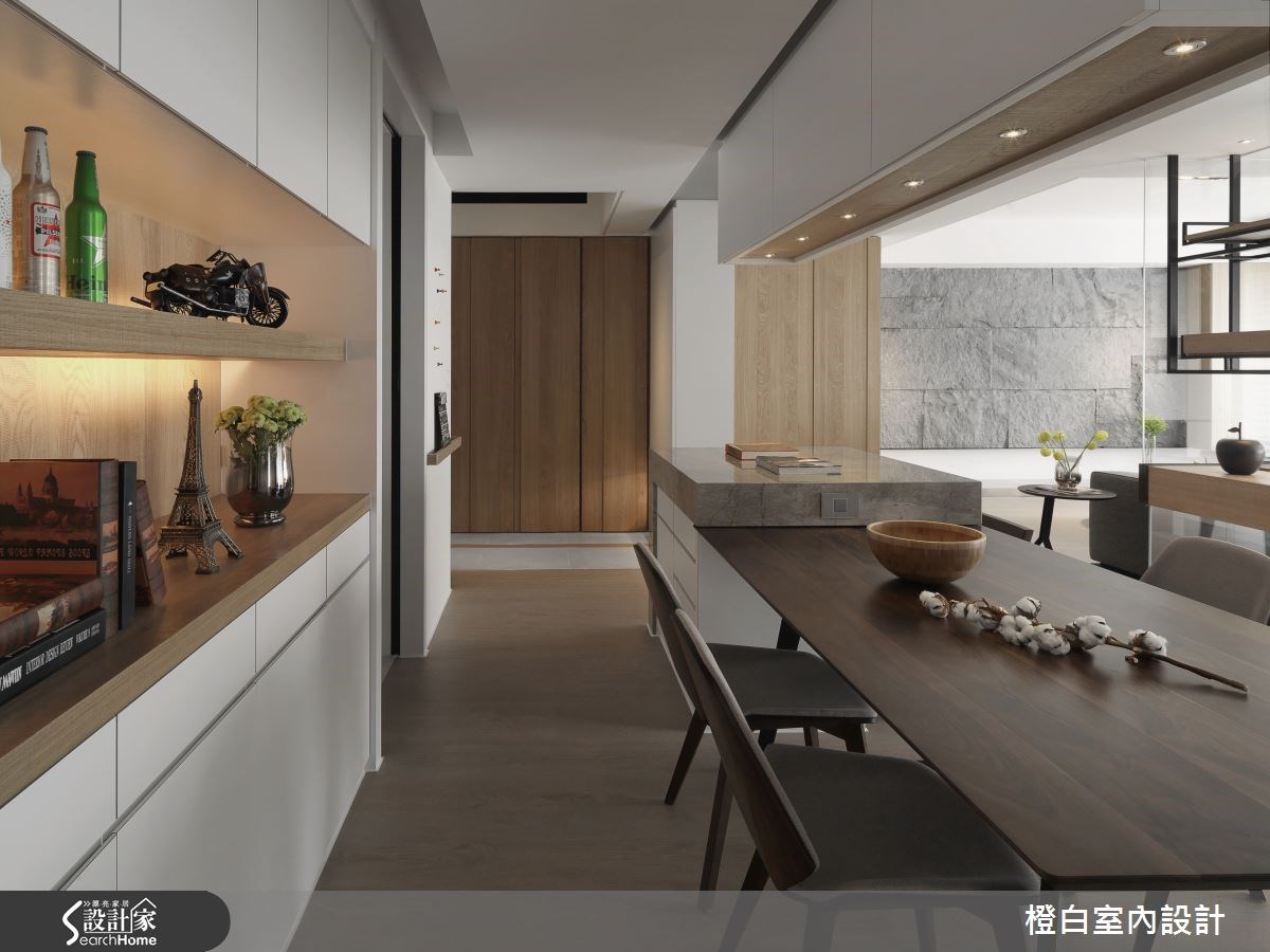 50坪新成屋(5年以下)＿混搭風餐廳案例圖片＿橙白室內裝修設計工程有限公司＿橙白_42橋峰A+之14