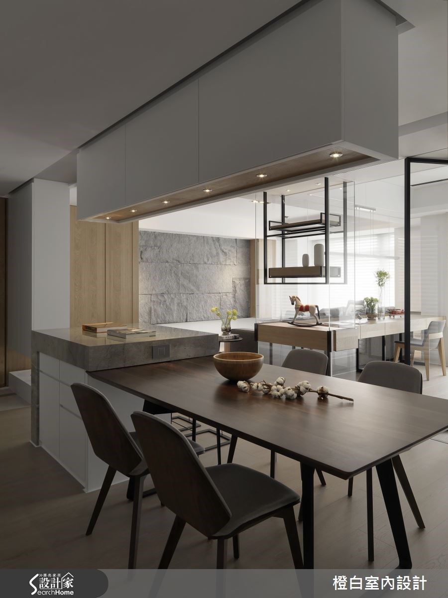 50坪新成屋(5年以下)＿混搭風餐廳案例圖片＿橙白室內裝修設計工程有限公司＿橙白_42橋峰A+之17