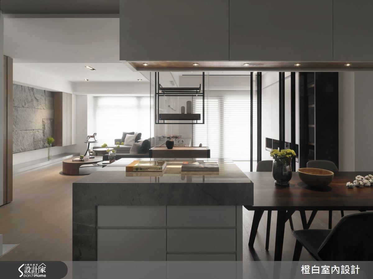 50坪新成屋(5年以下)＿混搭風餐廳案例圖片＿橙白室內裝修設計工程有限公司＿橙白_42橋峰A+之18