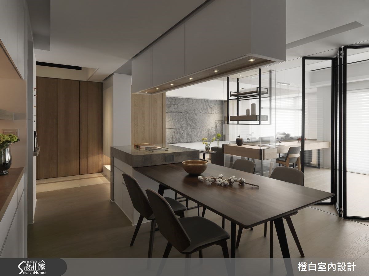 50坪新成屋(5年以下)＿混搭風餐廳案例圖片＿橙白室內裝修設計工程有限公司＿橙白_42橋峰A+之19