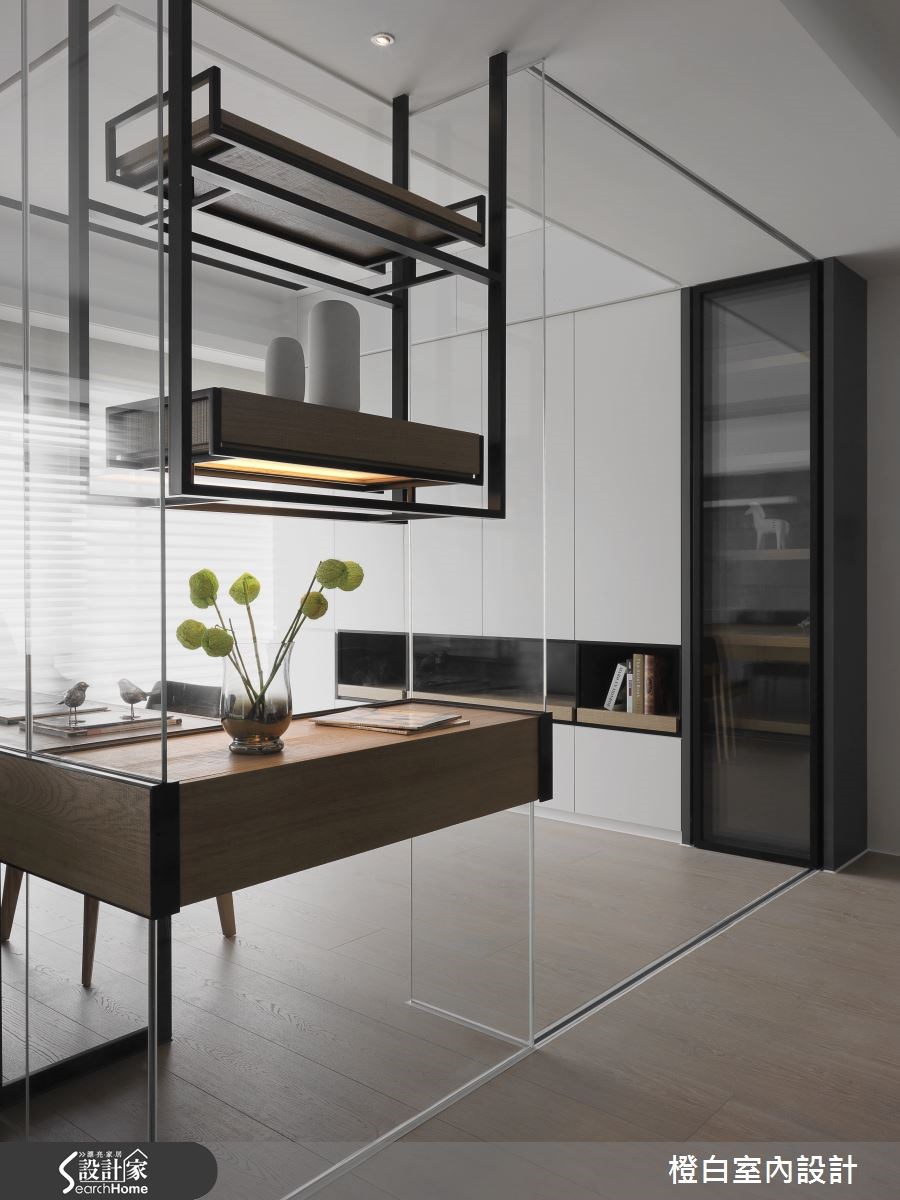 50坪新成屋(5年以下)＿混搭風玄關案例圖片＿橙白室內裝修設計工程有限公司＿橙白_42橋峰A+之21