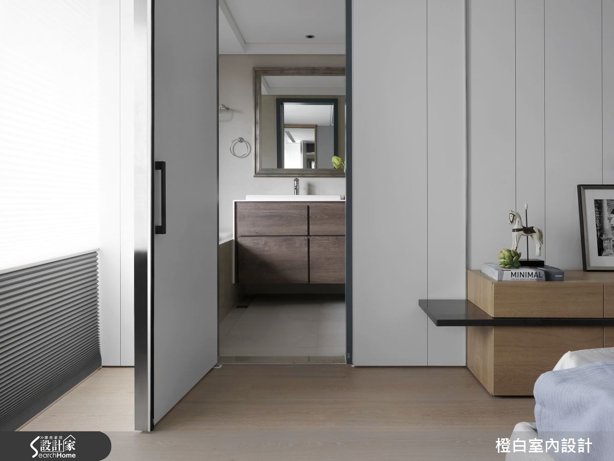 50坪新成屋(5年以下)＿混搭風臥室案例圖片＿橙白室內裝修設計工程有限公司＿橙白_42橋峰A+之27