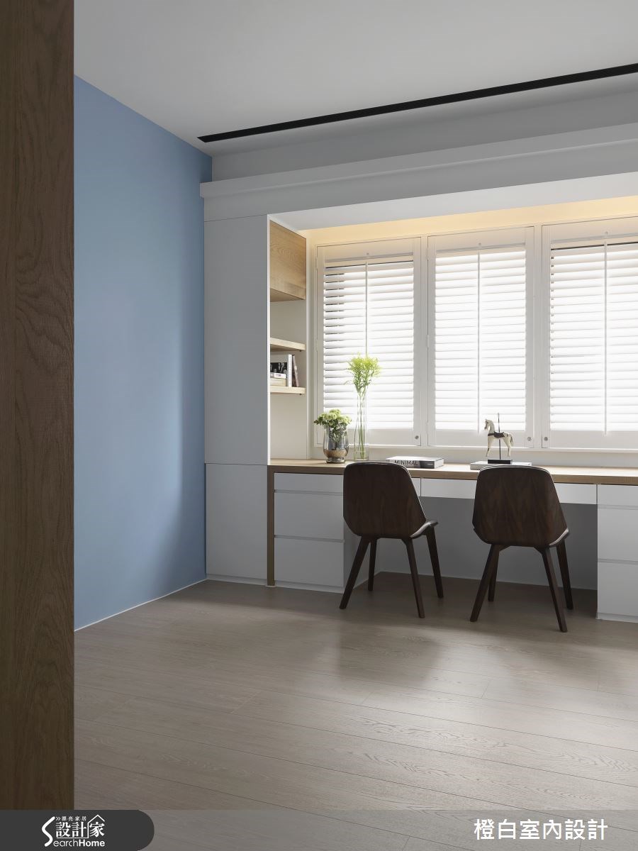 50坪新成屋(5年以下)＿混搭風書房案例圖片＿橙白室內裝修設計工程有限公司＿橙白_42橋峰A+之28