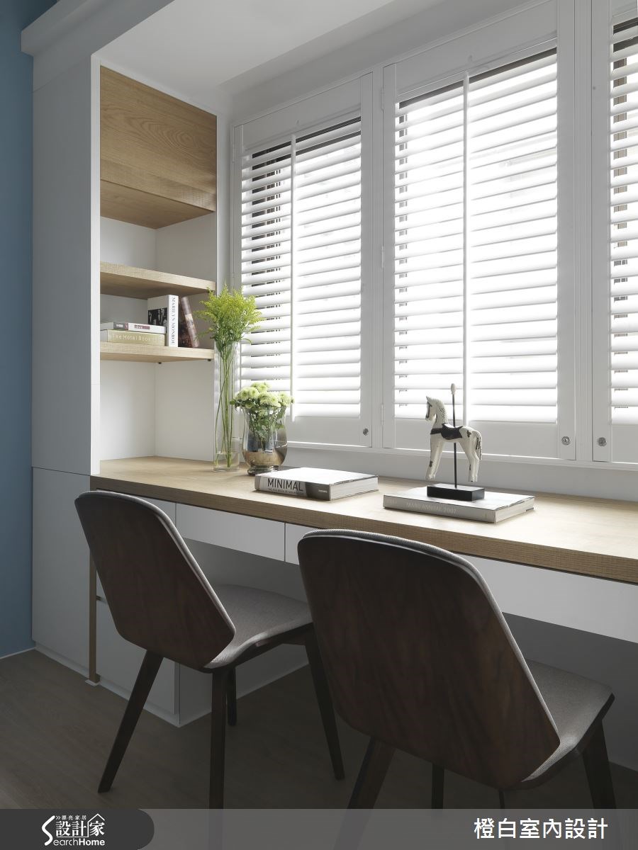 50坪新成屋(5年以下)＿混搭風書房案例圖片＿橙白室內裝修設計工程有限公司＿橙白_42橋峰A+之29