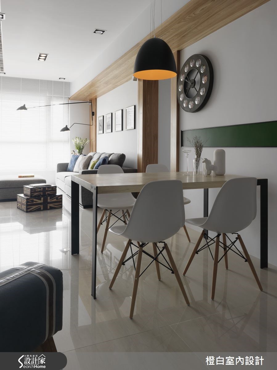 28坪新成屋(5年以下)＿北歐風餐廳案例圖片＿橙白室內裝修設計工程有限公司＿橙白_43綺華翡麗之7