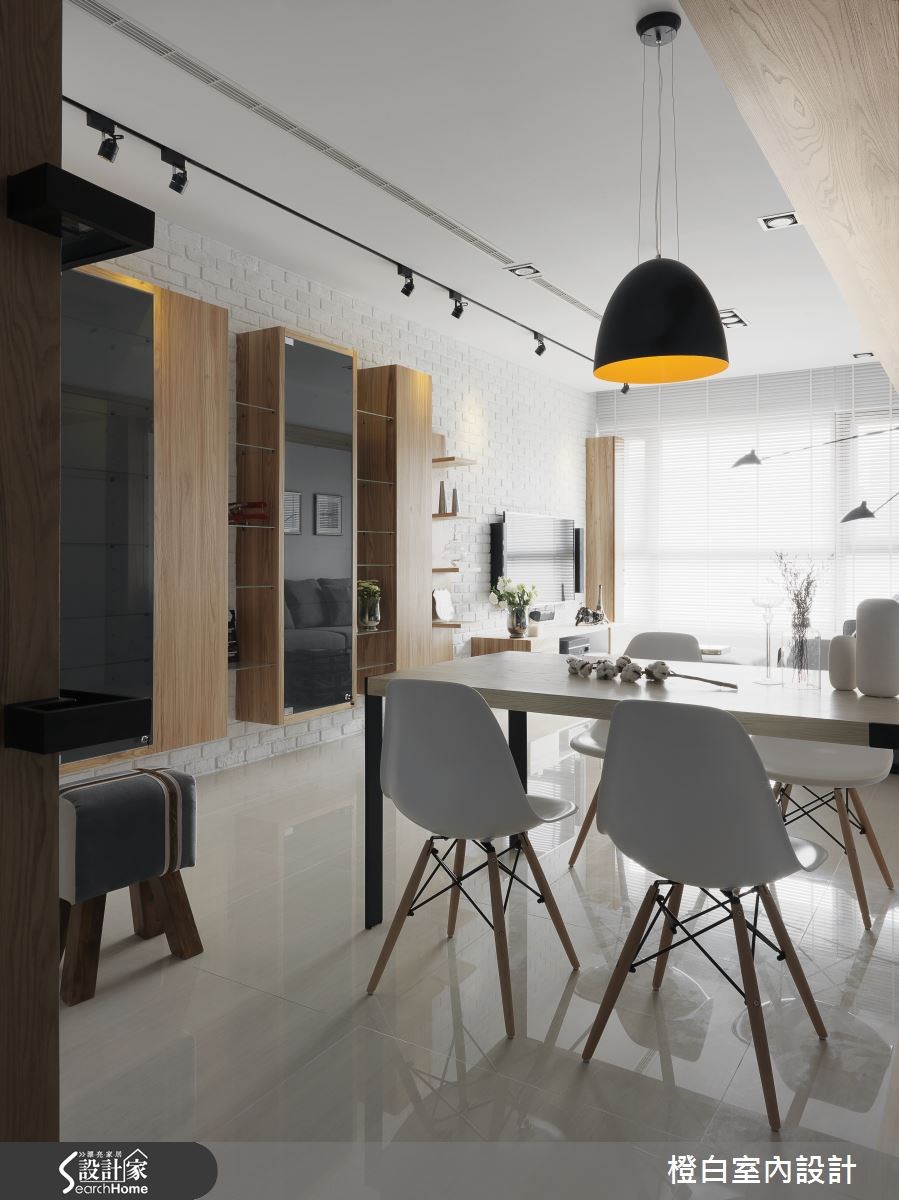 28坪新成屋(5年以下)＿北歐風餐廳案例圖片＿橙白室內裝修設計工程有限公司＿橙白_43綺華翡麗之8