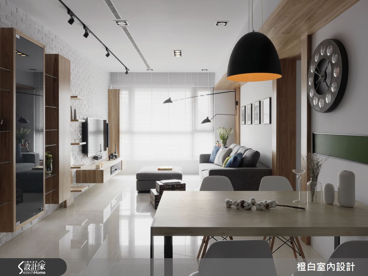 28坪新成屋(5年以下)＿北歐風餐廳案例圖片＿橙白室內裝修設計工程有限公司＿橙白_43綺華翡麗之9