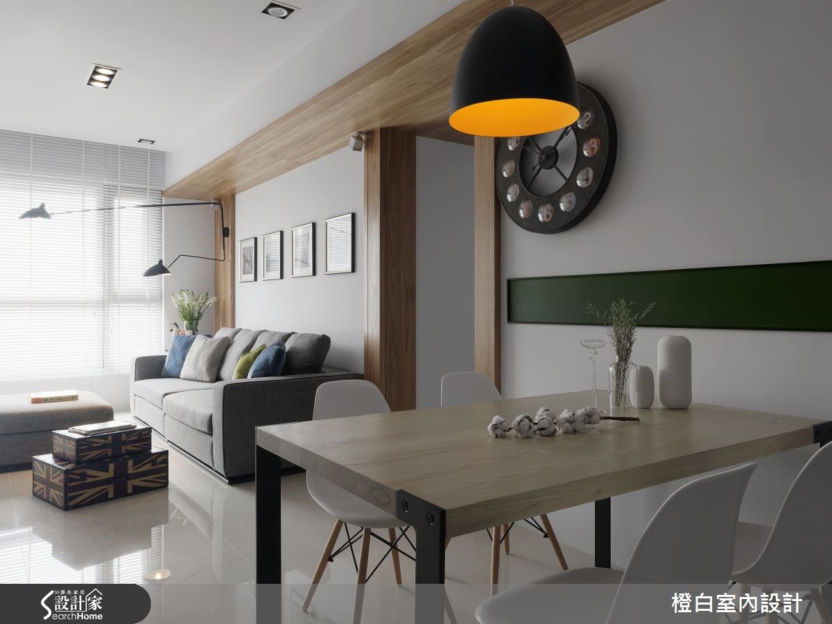 28坪新成屋(5年以下)＿北歐風客廳案例圖片＿橙白室內裝修設計工程有限公司＿橙白_43綺華翡麗之10