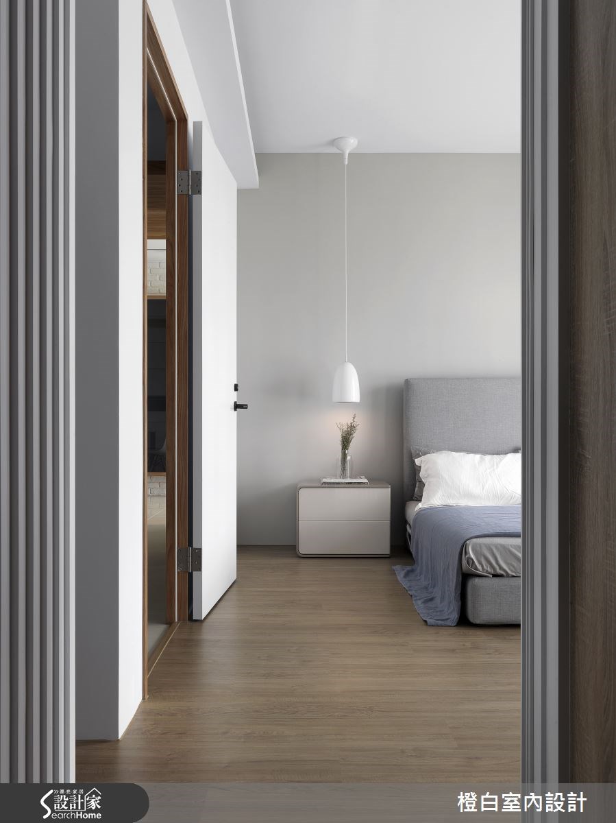 28坪新成屋(5年以下)＿北歐風臥室案例圖片＿橙白室內裝修設計工程有限公司＿橙白_43綺華翡麗之19