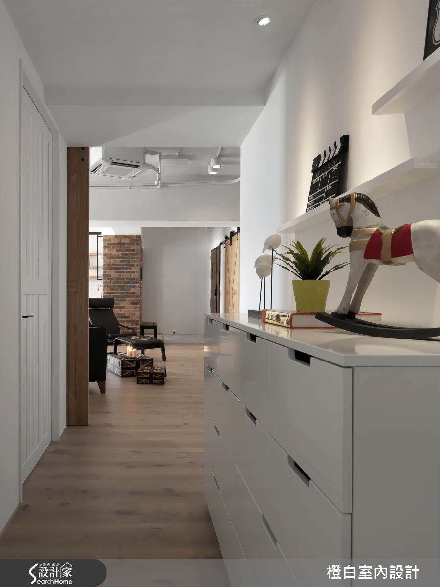 52坪新成屋(5年以下)＿工業風走廊案例圖片＿橙白室內裝修設計工程有限公司＿橙白_44皇御之2