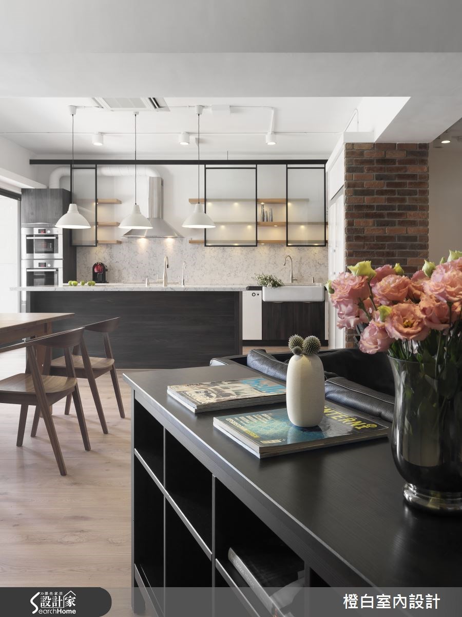 52坪新成屋(5年以下)＿工業風客廳案例圖片＿橙白室內裝修設計工程有限公司＿橙白_44皇御之10