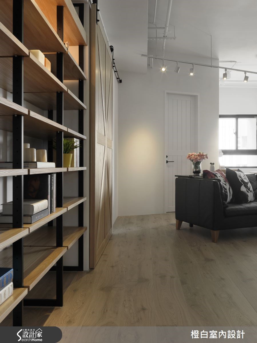 52坪新成屋(5年以下)＿工業風客廳案例圖片＿橙白室內裝修設計工程有限公司＿橙白_44皇御之11