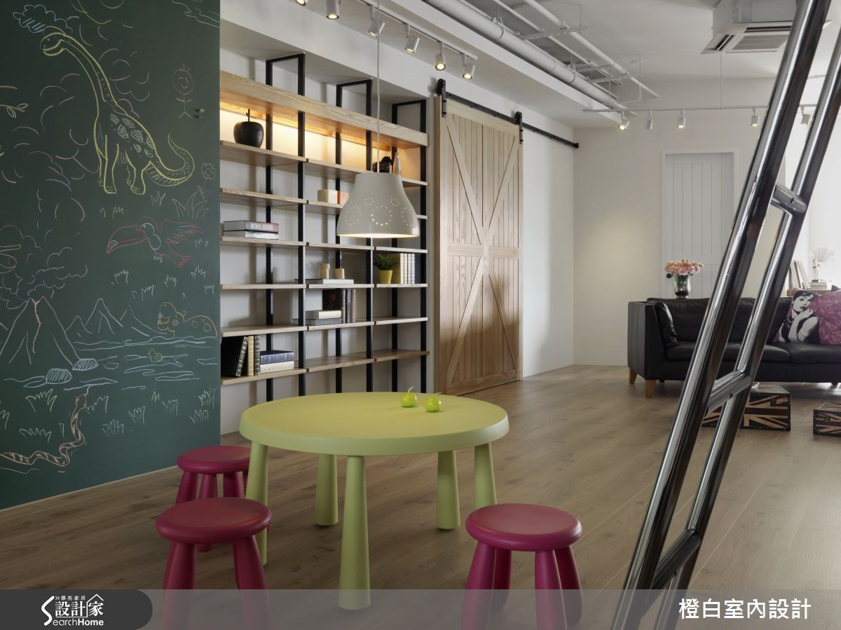 52坪新成屋(5年以下)＿工業風客廳案例圖片＿橙白室內裝修設計工程有限公司＿橙白_44皇御之14