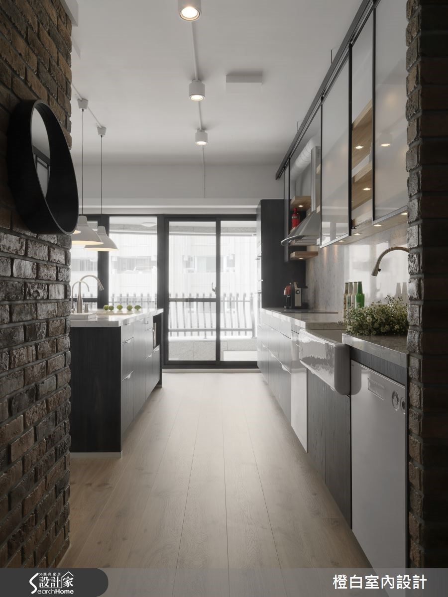 52坪新成屋(5年以下)＿工業風廚房案例圖片＿橙白室內裝修設計工程有限公司＿橙白_44皇御之23