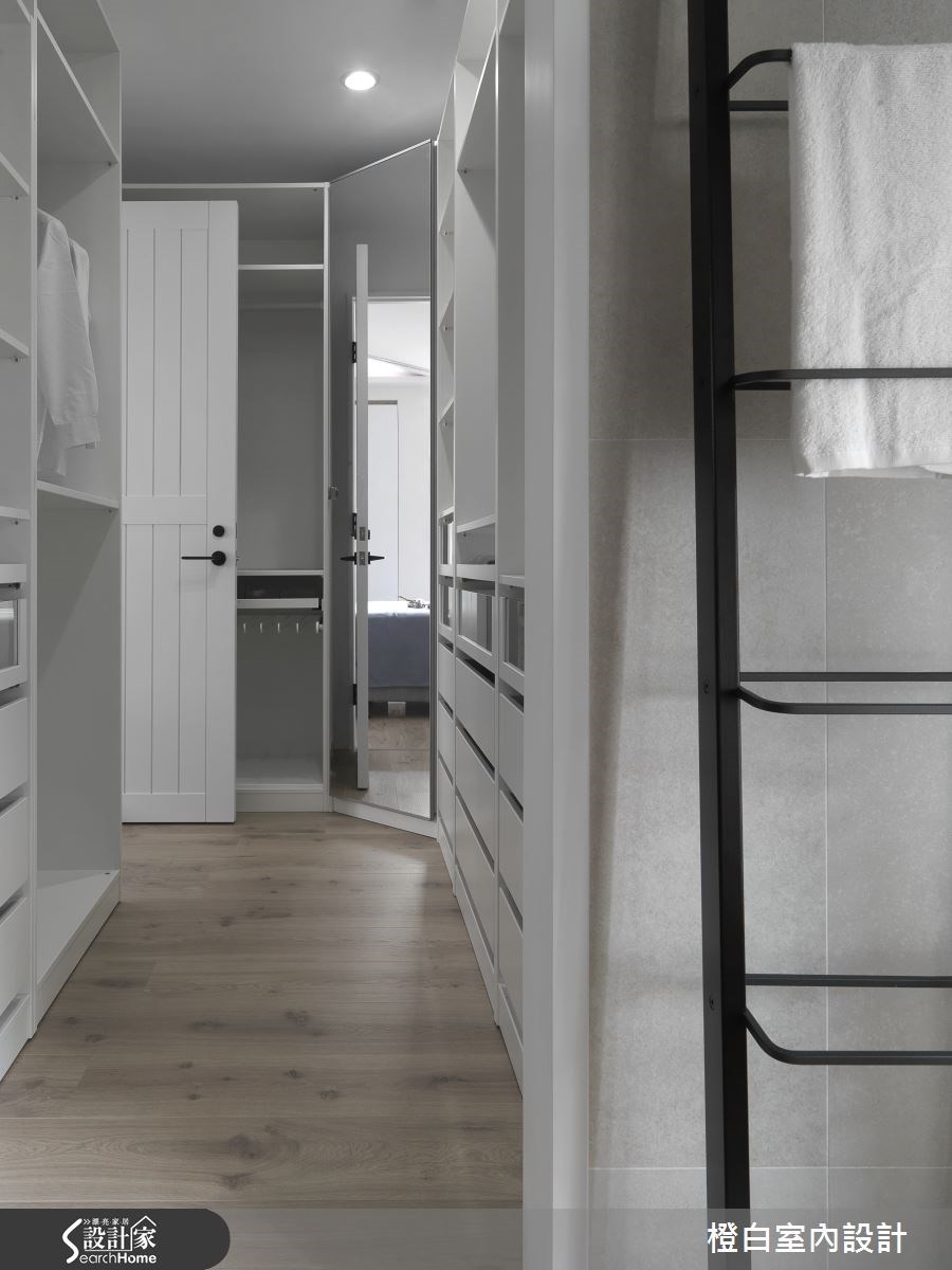 52坪新成屋(5年以下)＿工業風更衣間案例圖片＿橙白室內裝修設計工程有限公司＿橙白_44皇御之29