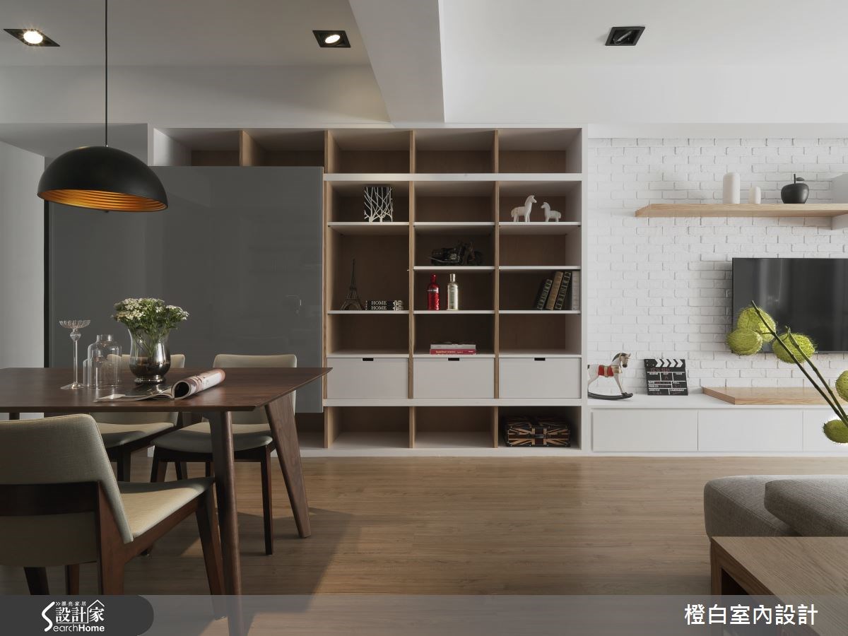 34坪老屋(16~30年)＿混搭風客廳案例圖片＿橙白室內裝修設計工程有限公司＿橙白_45翠園之8