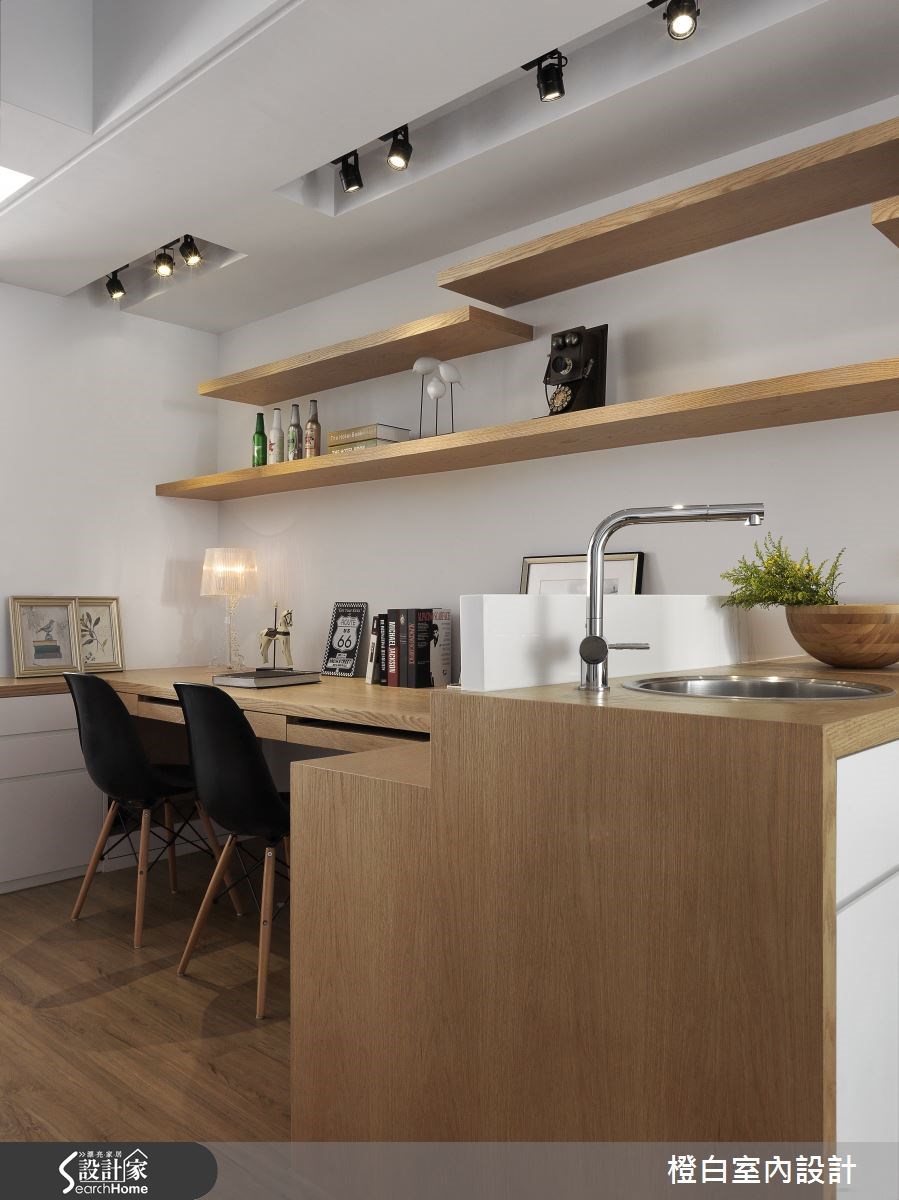 34坪老屋(16~30年)＿混搭風書房案例圖片＿橙白室內裝修設計工程有限公司＿橙白_45翠園之14