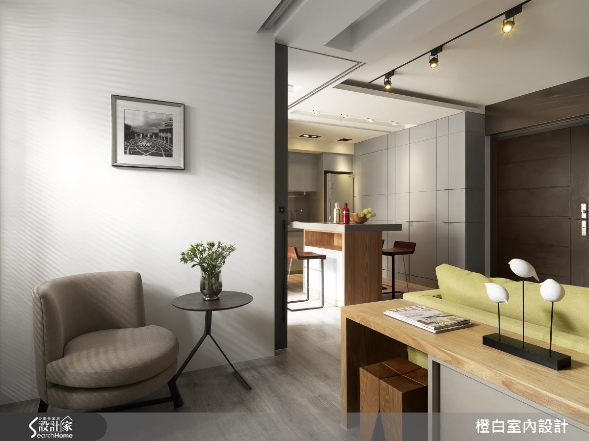 13坪老屋(16~30年)＿混搭風客廳案例圖片＿橙白室內裝修設計工程有限公司＿橙白_46中山北路之4