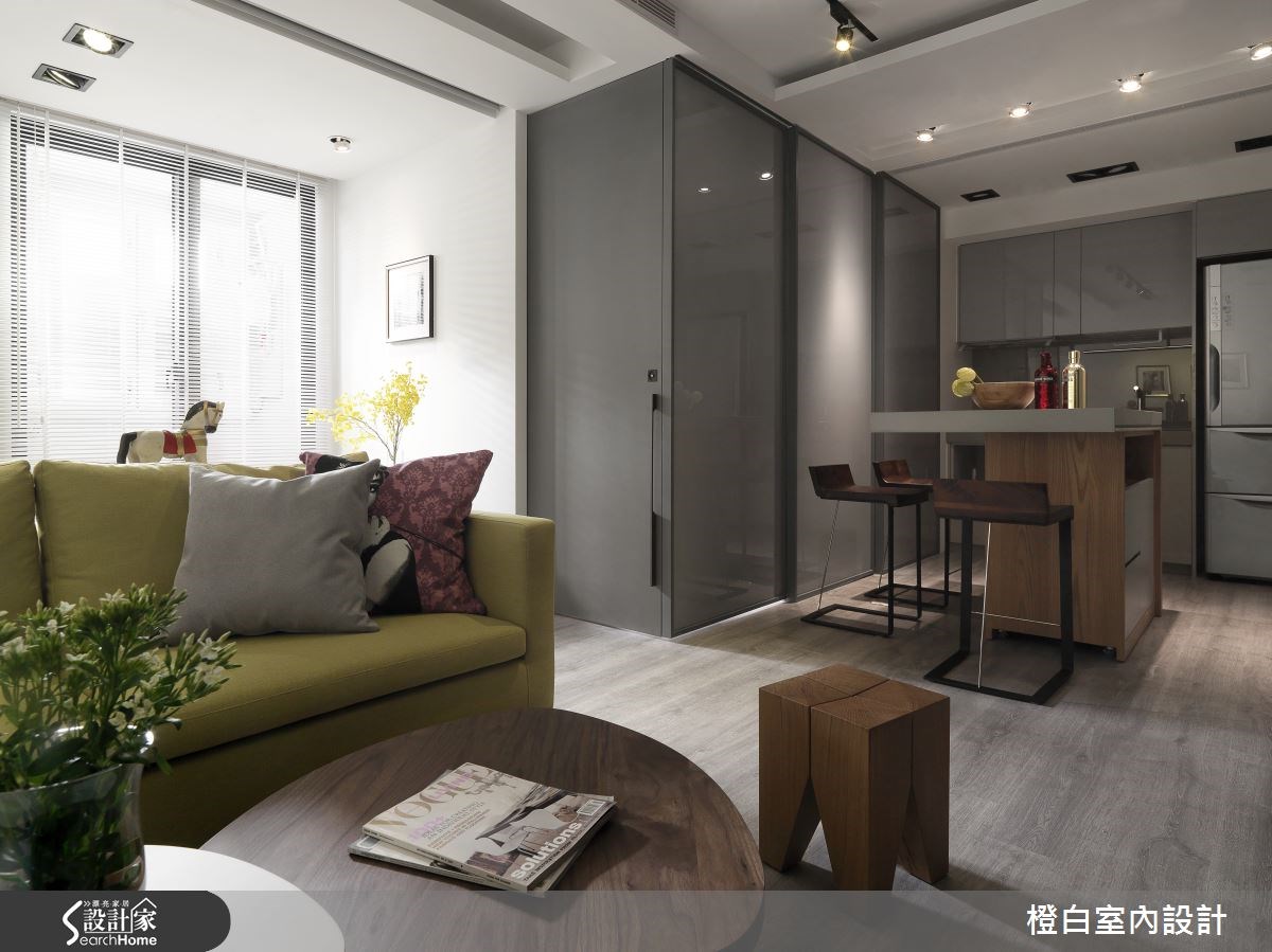 13坪老屋(16~30年)＿混搭風客廳案例圖片＿橙白室內裝修設計工程有限公司＿橙白_46中山北路之11