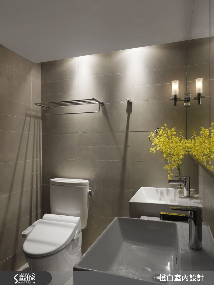 13坪老屋(16~30年)＿混搭風浴室案例圖片＿橙白室內裝修設計工程有限公司＿橙白_46中山北路之20