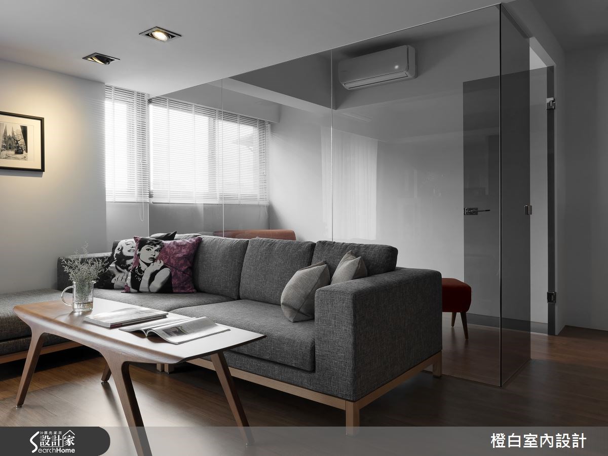 34坪老屋(16~30年)＿現代風客廳案例圖片＿橙白室內裝修設計工程有限公司＿橙白_49羅浮石之5